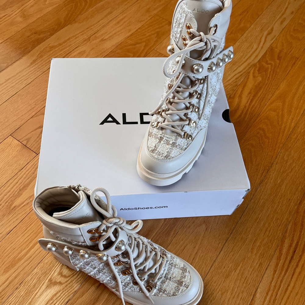 Tweed Combat Boot - Aldo